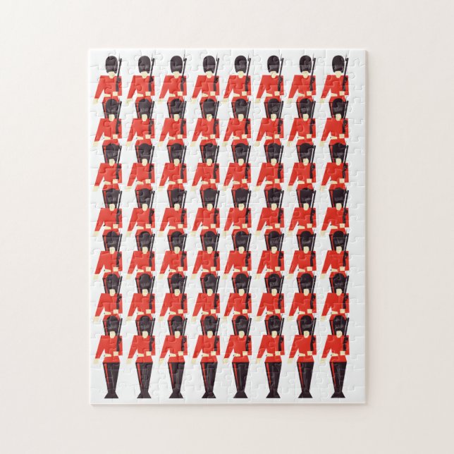 Schottenwache Soldaten Muster Puzzle (Vertikal)