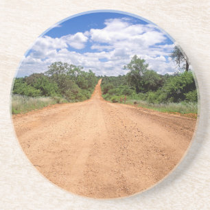 Schotterstraße, Kruger-Nationalpark, Mpumalanga Getränkeuntersetzer