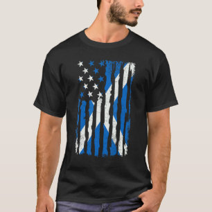Schottisch-Amerikanischer Stolz USA-Flagge Schottl T-Shirt