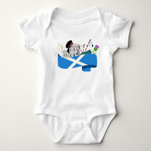 schottisch baby strampler (Vorderseite)