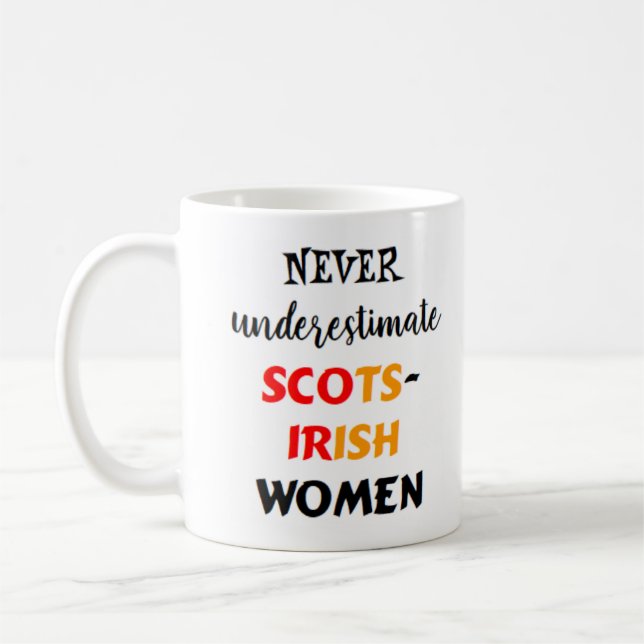 Schottisch-irische Frauen Kaffeetasse (Links)
