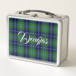 Schottisch isst! Clan Douglas Tartan Kariert Metall Brotdose