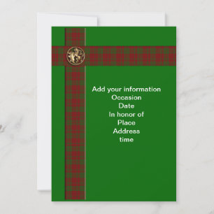 Schottisch karierter Löwe Einladung