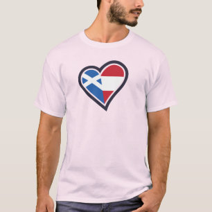 Schottisch-Österreichisches Herz – Liebe Schottlan T-Shirt
