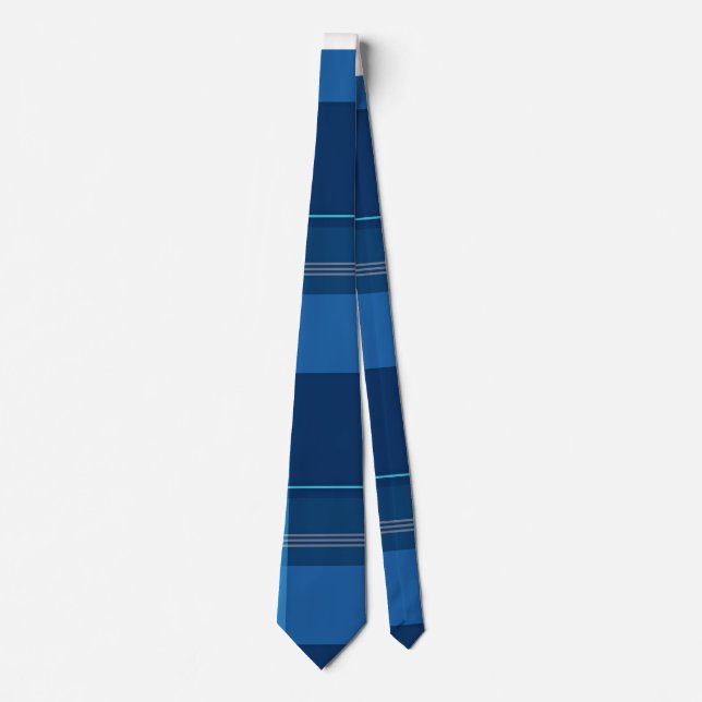 Schottisch Plaid, Blau, Krawatte (Vorderseite)