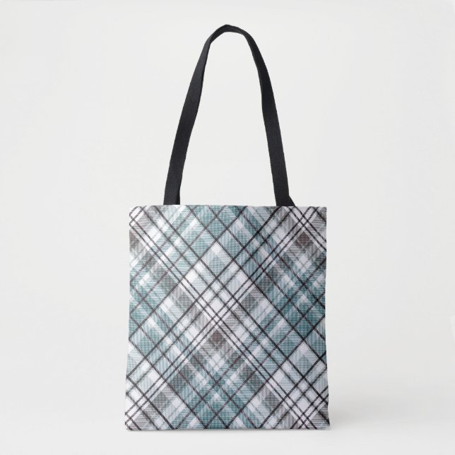 Schottisch, schwarz und weiß, tartan, stilvoll, kl (Vorderseite)