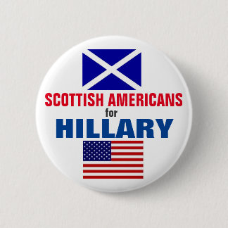 Schottische Amerikaner für Hillary 2016 Button