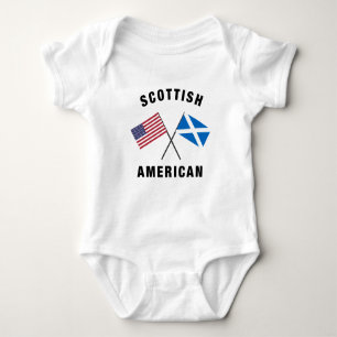 Schottische amerikanische Flagge Baby Strampler