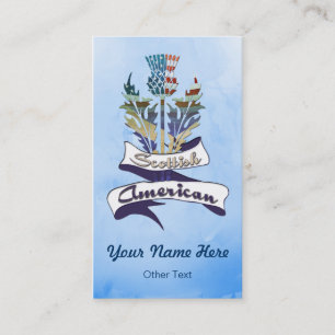 Schottische amerikanische visitenkarte