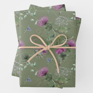 Schottische Blume Geschenkpapier Set