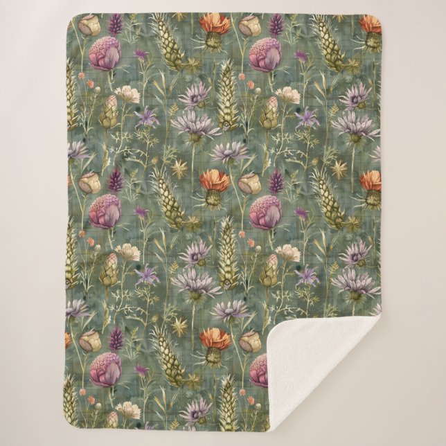 Schottische Blume Sherpadecke (Vorderseite)
