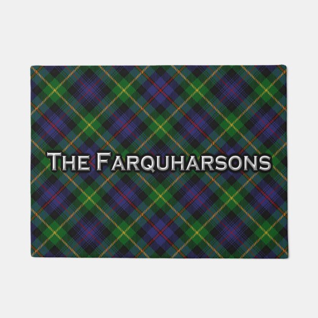 Schottische Clan Farquharson Tartan-Fußmatte Fußmatte (Vorderseite)
