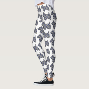 Schottische Clan Hannay Tartanscottie-Hunde Leggings