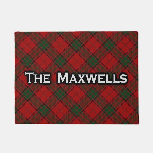 Schottische Clan-Maxwelltartan-Fußmatte Fußmatte (Vorderseite)