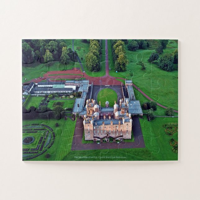Schottische Clans Scott & Douglas - Drumlanrig Cas Puzzle (Horizontal)