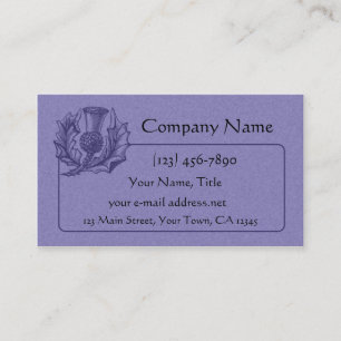 Schottische Distel-Grafik Visitenkarte