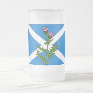 Schottische Distel Mattglas Bierglas