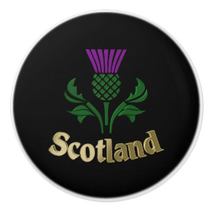 Schottische Emblemdistel Keramikknauf