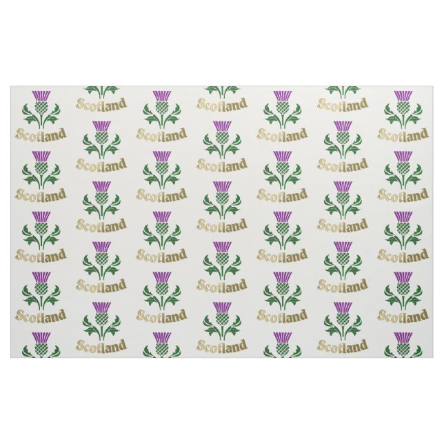 Schottische Emblemdistel Stoff (Fat Quarter (45,7 x 55,9 cm))