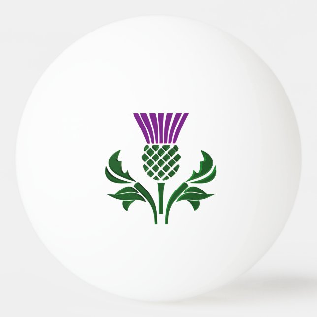 Schottische Emblemdistel Tischtennisball (Vorderseite)
