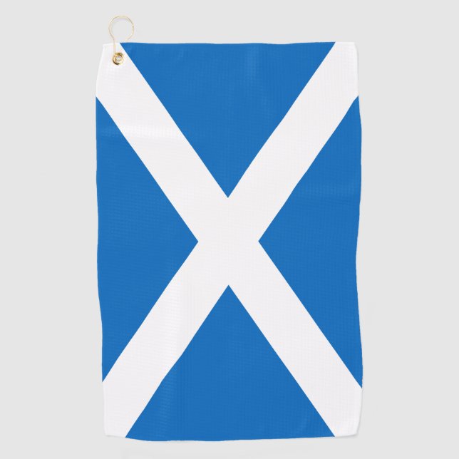 Schottische Flagge Golf Towel Golfhandtuch (Vorderseite)
