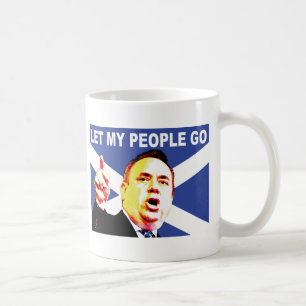 Schottische Flagge mit Alex Salmond Kaffeetasse