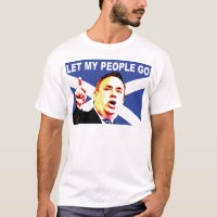 Schottische Flagge mit Alex Salmond