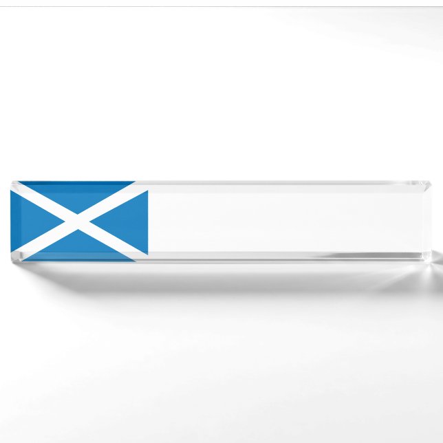 Schottische Flagge Namensplakette (Vorderseite)