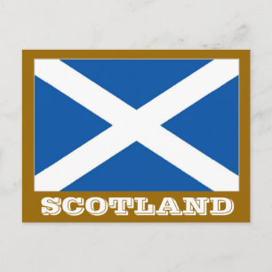Schottische Flagge Postkarte