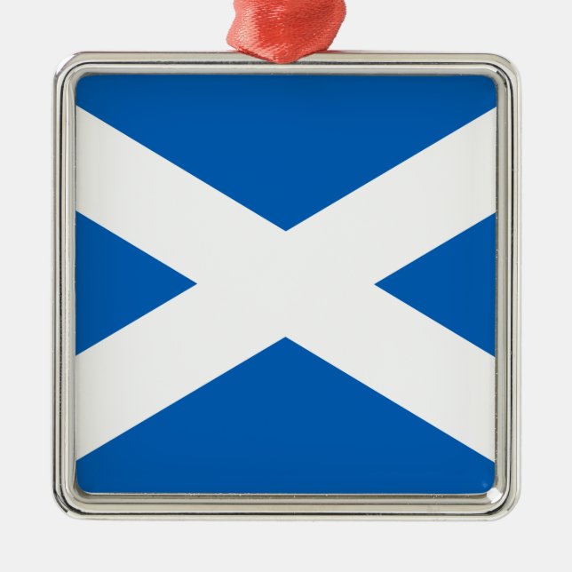 Schottische Flagge (Salreifen) (Schottische Flagge Ornament Aus Metall (Vorne)