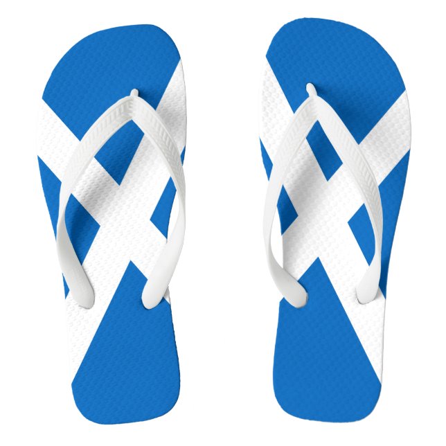 Schottische Flagge - Schottischer Salreifen Flip Flops (Fußbett)