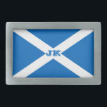 Schottische Flagge - Schottischer Salreifen Rechteckige Gürtelschnalle<br><div class="desc">Schottische Flagge für schottische Sportfans. Der Salreifen ist die Nationalflagge Schottlands und mit einem weißen diagonalen Kreuz auf blauem Hintergrund die Kruzifixierung des Apostels St Andrew,  Schottlands Schutzheiligen. #scotland #scottish #salReifen</div>