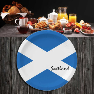 Schottische Flagge & Schottland Land Patriots / Sp Pappteller