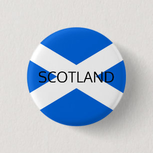 Schottische Flagge Schottland Pinback Button arc1