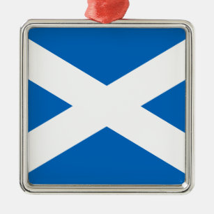 Schottische Flagge Schottlands Saint-Andrew's Cros Ornament Aus Metall