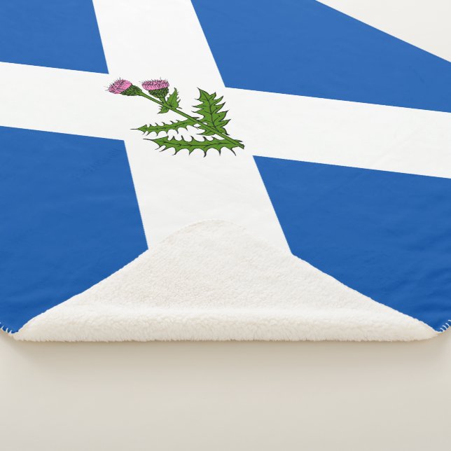 Schottische Flagge Sherpadecke (3/4)