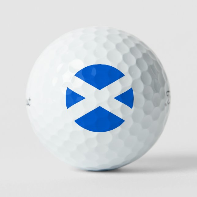 Schottische Flagge tpv1 gbcnt Golfball (Vorderseite)