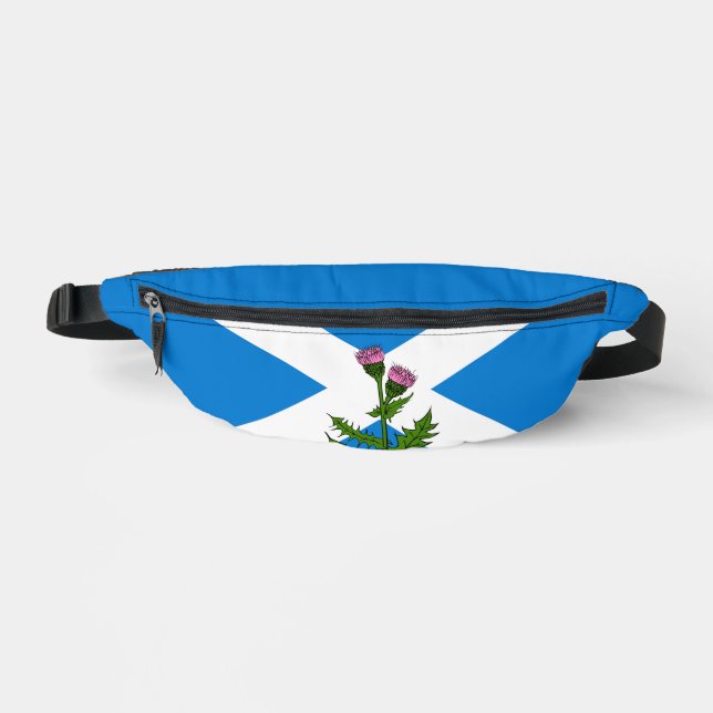Schottische Flagge und Distel Bauchtasche (Vorderseite)