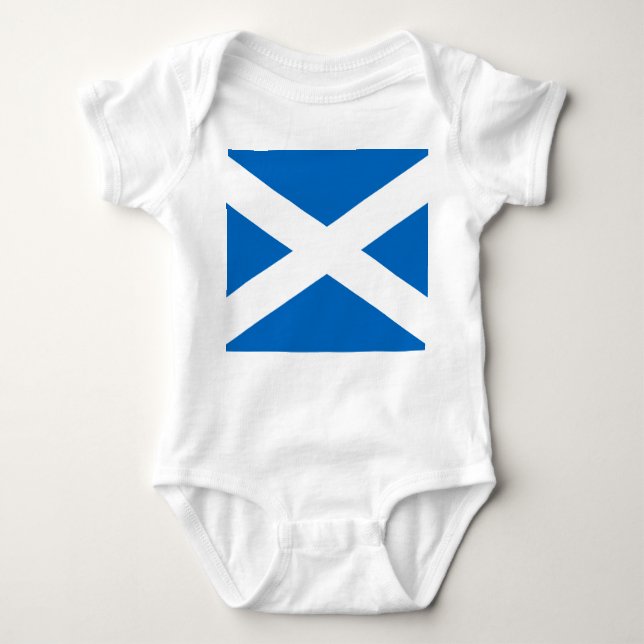 Schottische Flagge von Schottland, Saint-Andrew-Kr Baby Strampler (Vorderseite)