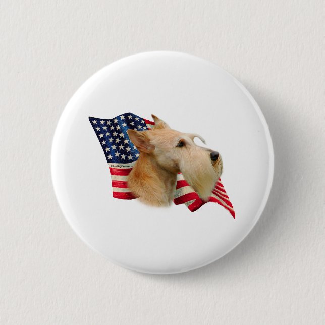 Schottische Flagge (Weizen) Button (Vorderseite)