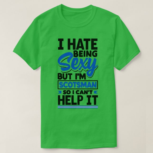 Schottische Flagge - Zitat3 T-Shirt (Design vorne)