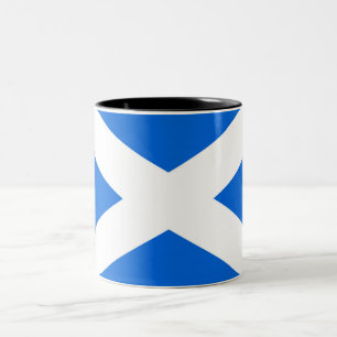 Schottische Flagge Zweitone-Tasse Zweifarbige Tasse