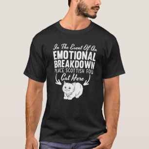 Schottische Fold-Katze Langhaar Highland-Kätzchen T-Shirt