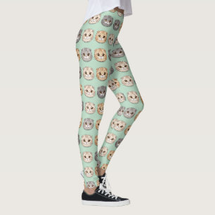 Schottische Fold Niedliche Katzenliebhaber Muster Leggings