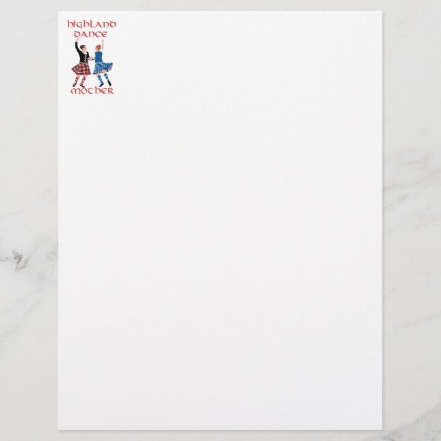 Schottische Highland Dance Mother (Vorderseite)