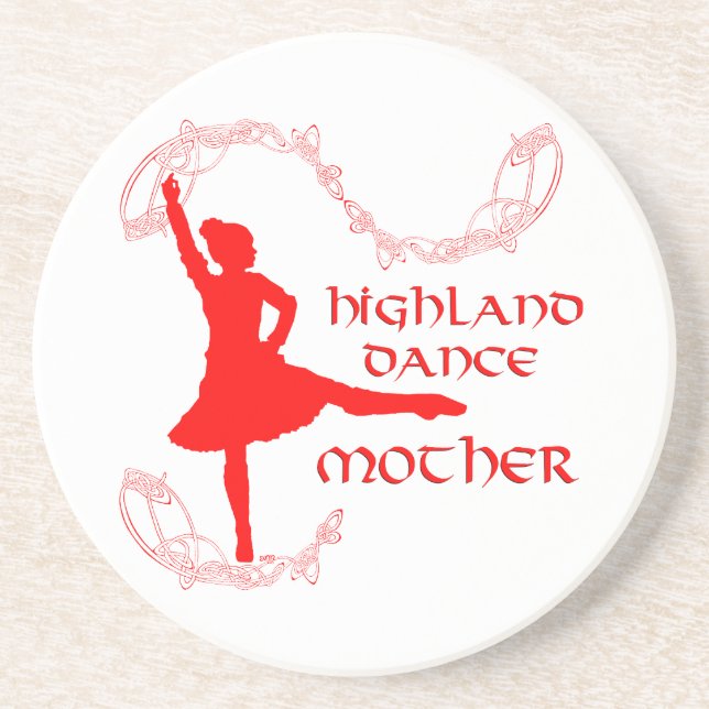 Schottische Highland Dance Mother Getränkeuntersetzer (Vorne)