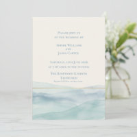 Schottische Highland-Loch-Blau-Aquarell-Hochzeit