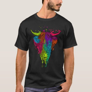 Schottische Highland-Rind-Rinder-Flüsterer-Landwir T-Shirt