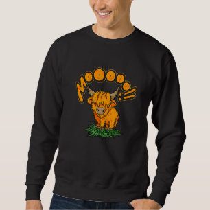 Schottische Highland-Rindviehzüchter Rinderflüster Sweatshirt
