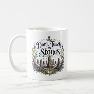 Schottische Highland-Zeitreise Stehende Steine Kaffeetasse